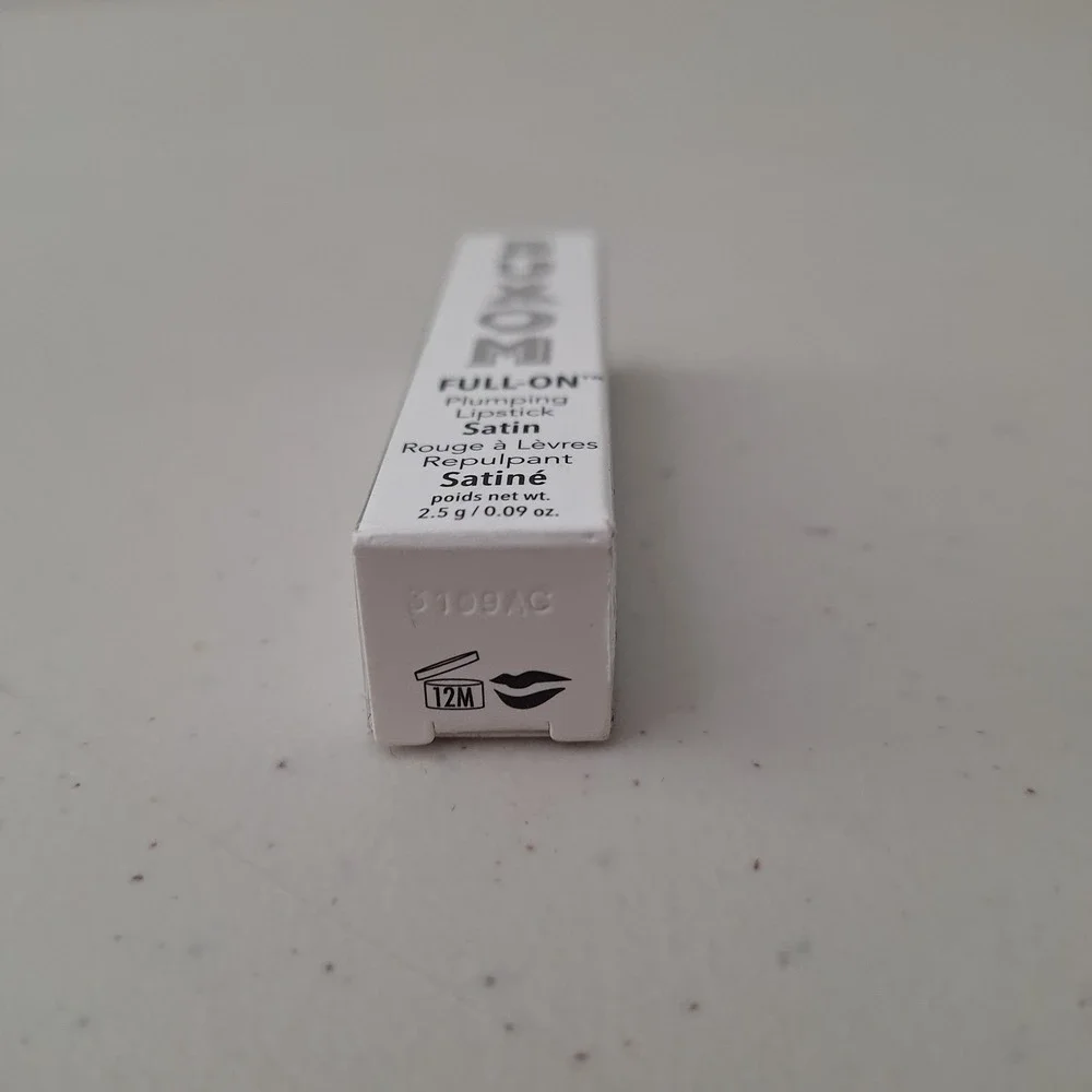 2 x Buxom CHOCO LATTE Full On Plumping Lipstick Satin .09 oz ea Full Size NIB!